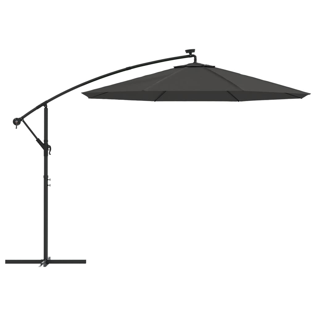 vidaXL Pânză de schimb umbrelă de soare consolă, antracit, 300 cm