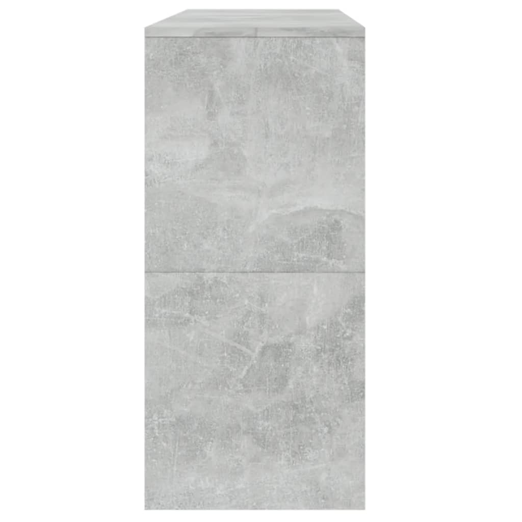 vidaXL Masă consolă, gri beton, 100x35x76,5 cm, PAL