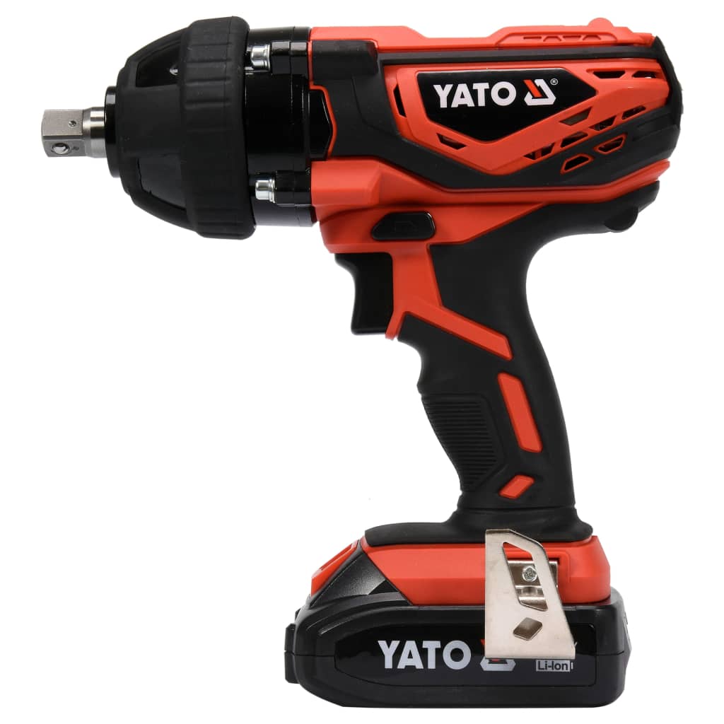 YATO Cheie de impact cu baterie Li-ion de 2,0Ah 1/2" 18V 300Nm