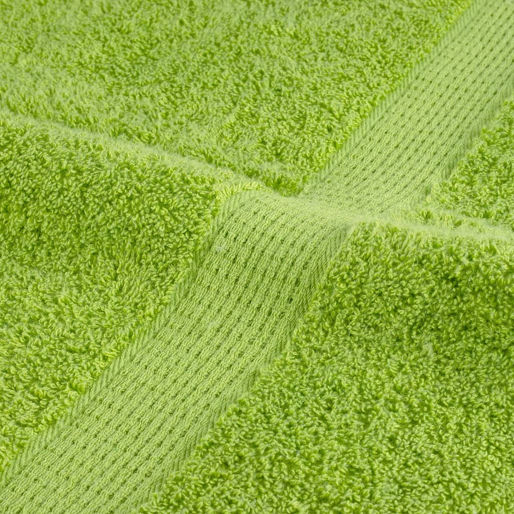 vidaXL Prosoape de mâini premium SOLUND 10 buc. verde 50x100cm 600 gsm