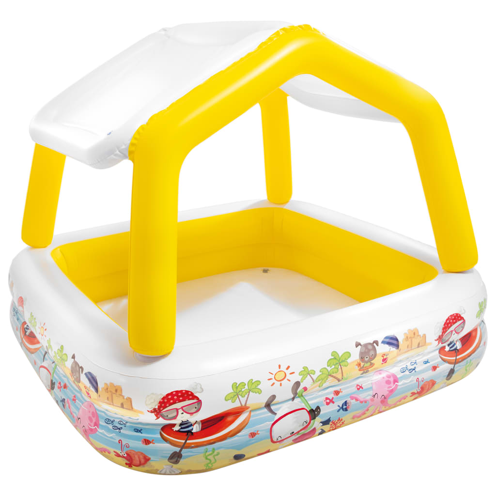 Intex Piscină gonflabilă cu umbrar, 157x157x122 cm