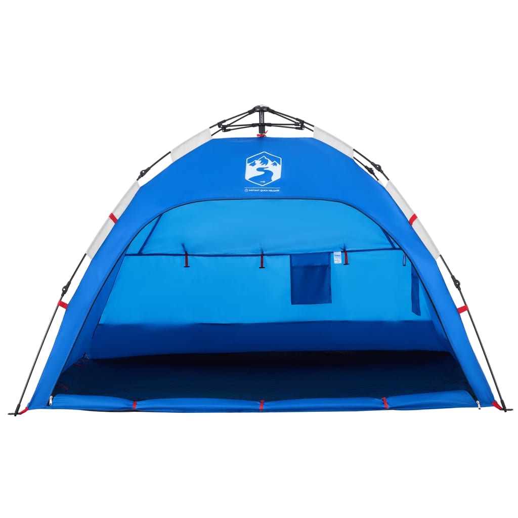 vidaXL Cort camping 2 persoane albastru azur impermeabil setare rapidă