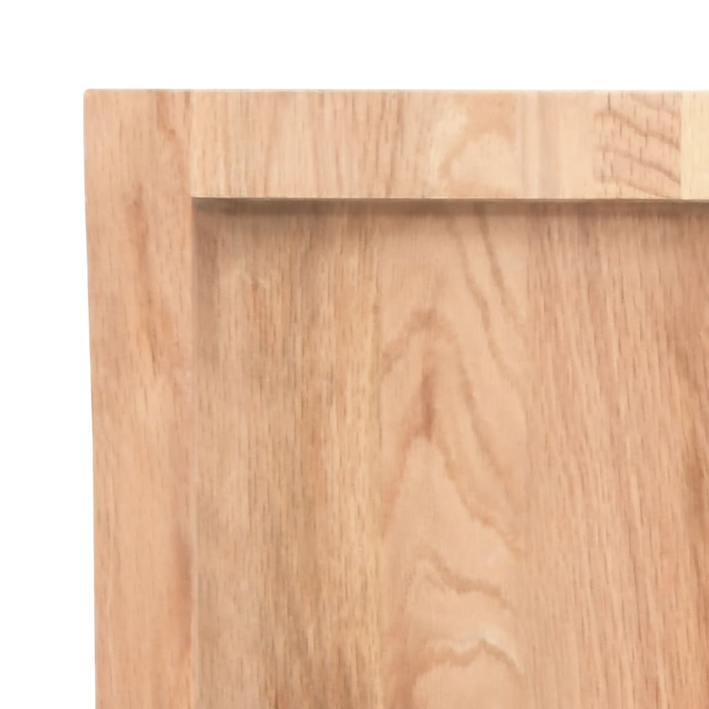 vidaXL Blat de masă maro 100x50x(2-6) cm, lemn masiv stejar tratat