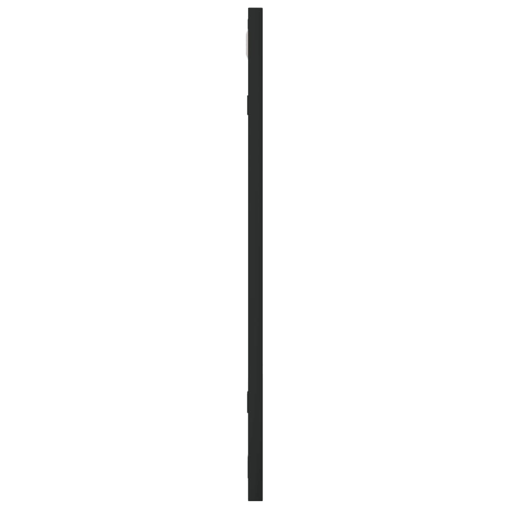 vidaXL Oglindă de perete, negru, 50x50 cm, pătrată, fier