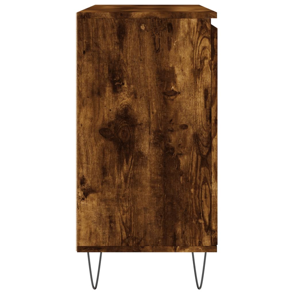 vidaXL Servantă, stejar fumuriu, 104x35x70 cm, lemn prelucrat
