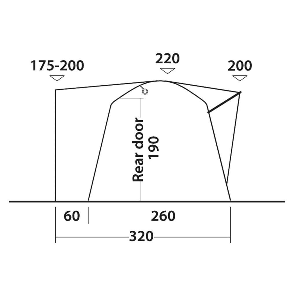 Outwell Copertină pentru autorulotă Milestone Shade