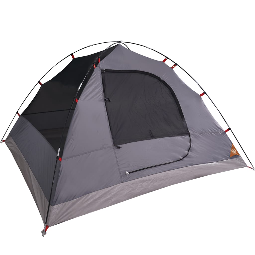 vidaXL Cort de camping cupolă 6 persoane, portocaliu, impermeabil