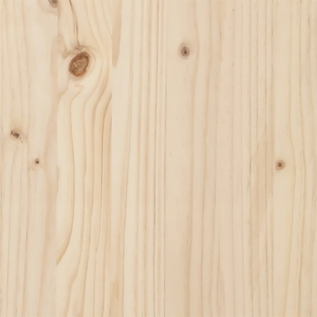 vidaXL Masă de bucătărie, cadru O, 80x50x75 cm lemn masiv pin și fontă