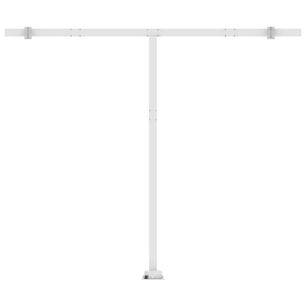 vidaXL Copertină retractabilă manual, galben/alb, 300x250 cm