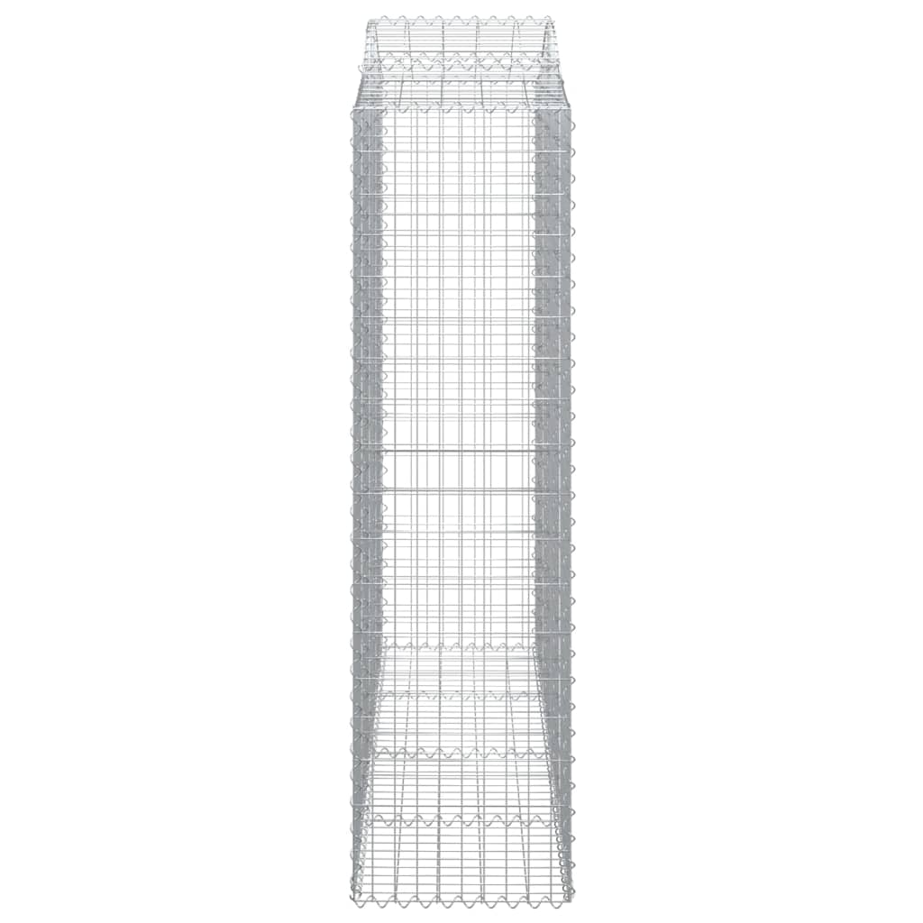 vidaXL Coșuri gabion arcuite 25 buc, 200x50x180/200cm, fier galvanizat