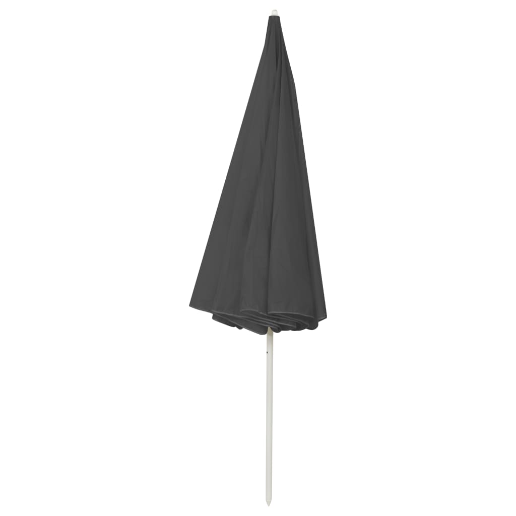 vidaXL Umbrelă de plajă, antracit, 300 cm