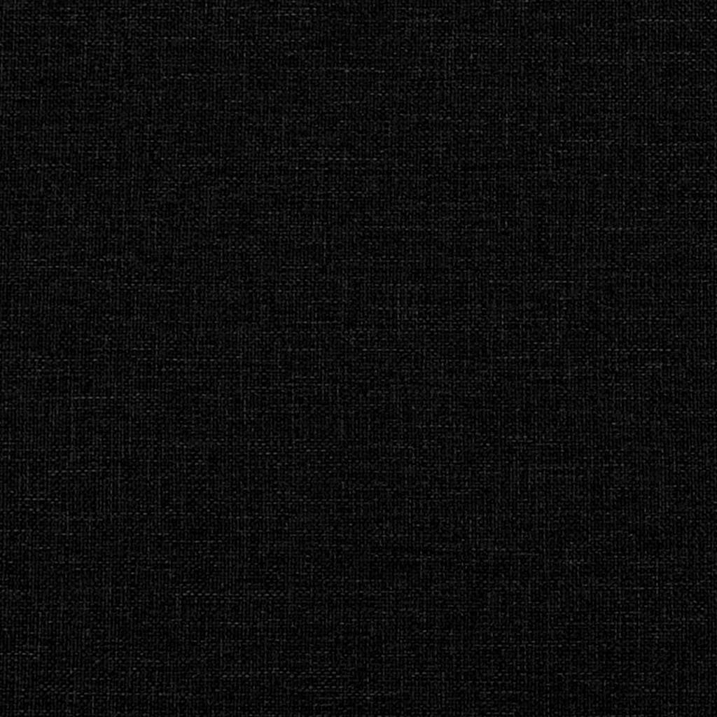 vidaXL Pat box spring cu saltea, negru, 140x200 cm, textil