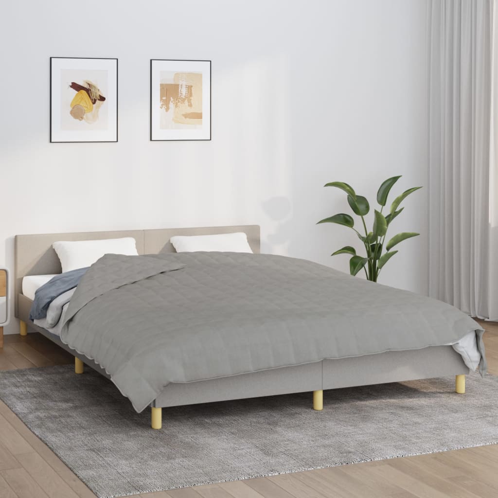 vidaXL Pătură anti-stres, gri, 220x240 cm, 11 kg, material textil