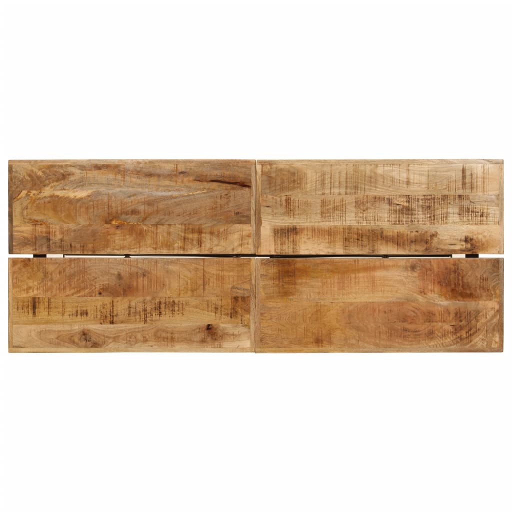 vidaXL Masa de bar, 180x70x107 cm, lemn masiv de mango și fier