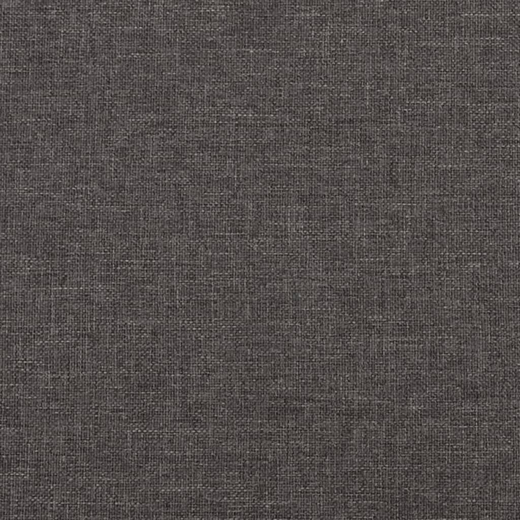 vidaXL Canapea cu 2 locuri, gri închis, 120 cm, material textil