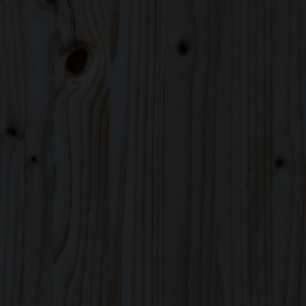 vidaXL Pat etajat de copii cu perdele, blå, 80x200 cm, lemn masiv pin