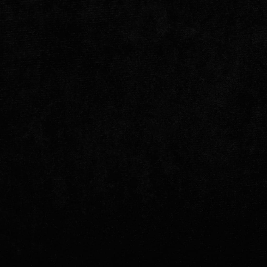 vidaXL Canapea pentru copii, negru, 90x53x30 cm, catifea