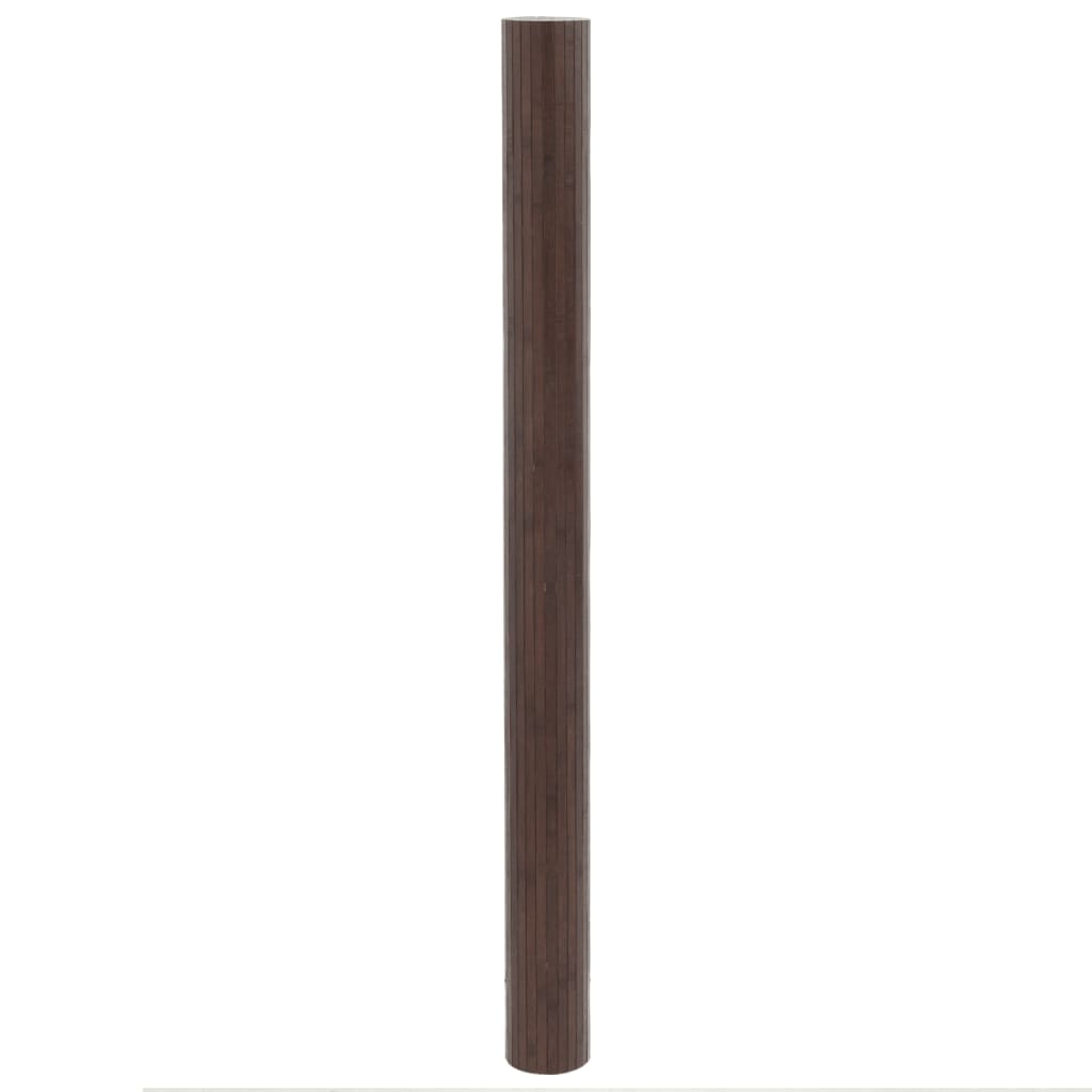 vidaXL Covor dreptunghiular, maro închis, 80x400 cm, bambus