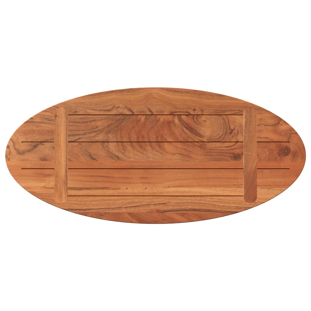 vidaXL Blat de masă oval, 80x40x2,5 cm, lemn masiv de acacia