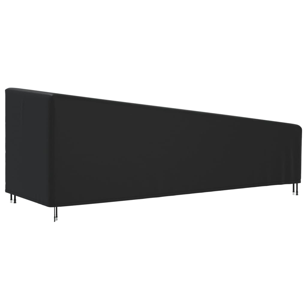 vidaXL Husă pentru șezlong, negru, 210x80x45/75 cm, Oxford 420D