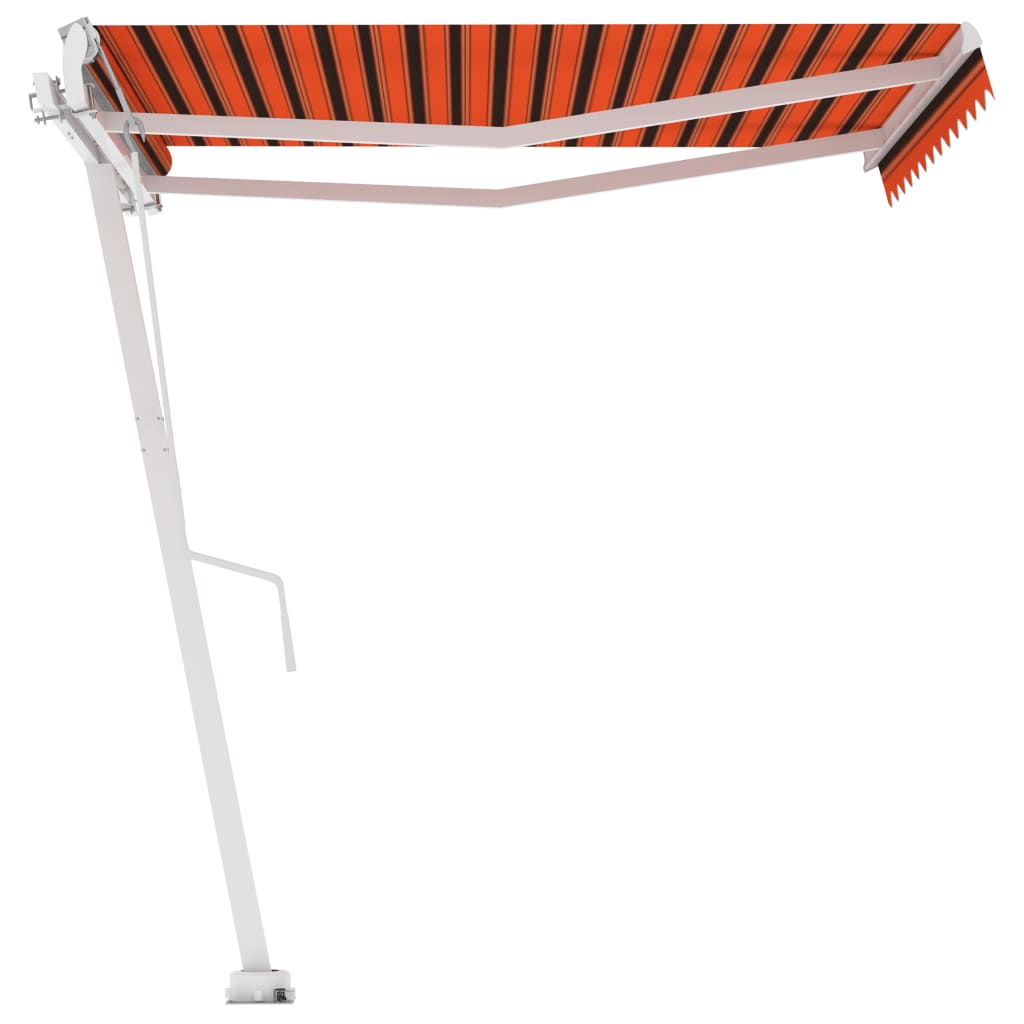 vidaXL Copertină autonomă retractabilă automat oranj&maro 300x250 cm