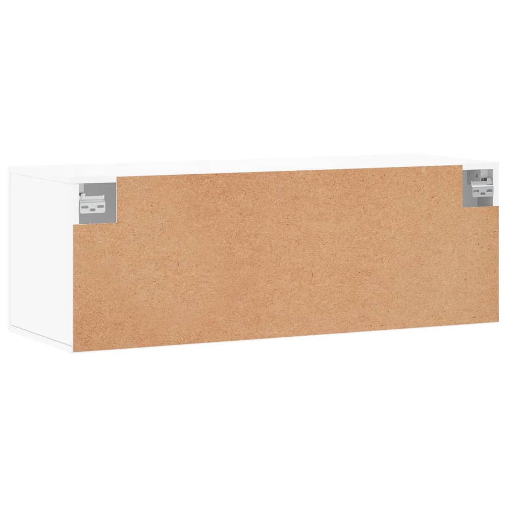 vidaXL Dulap de perete, alb, 100x36,5x35 cm, lemn compozit