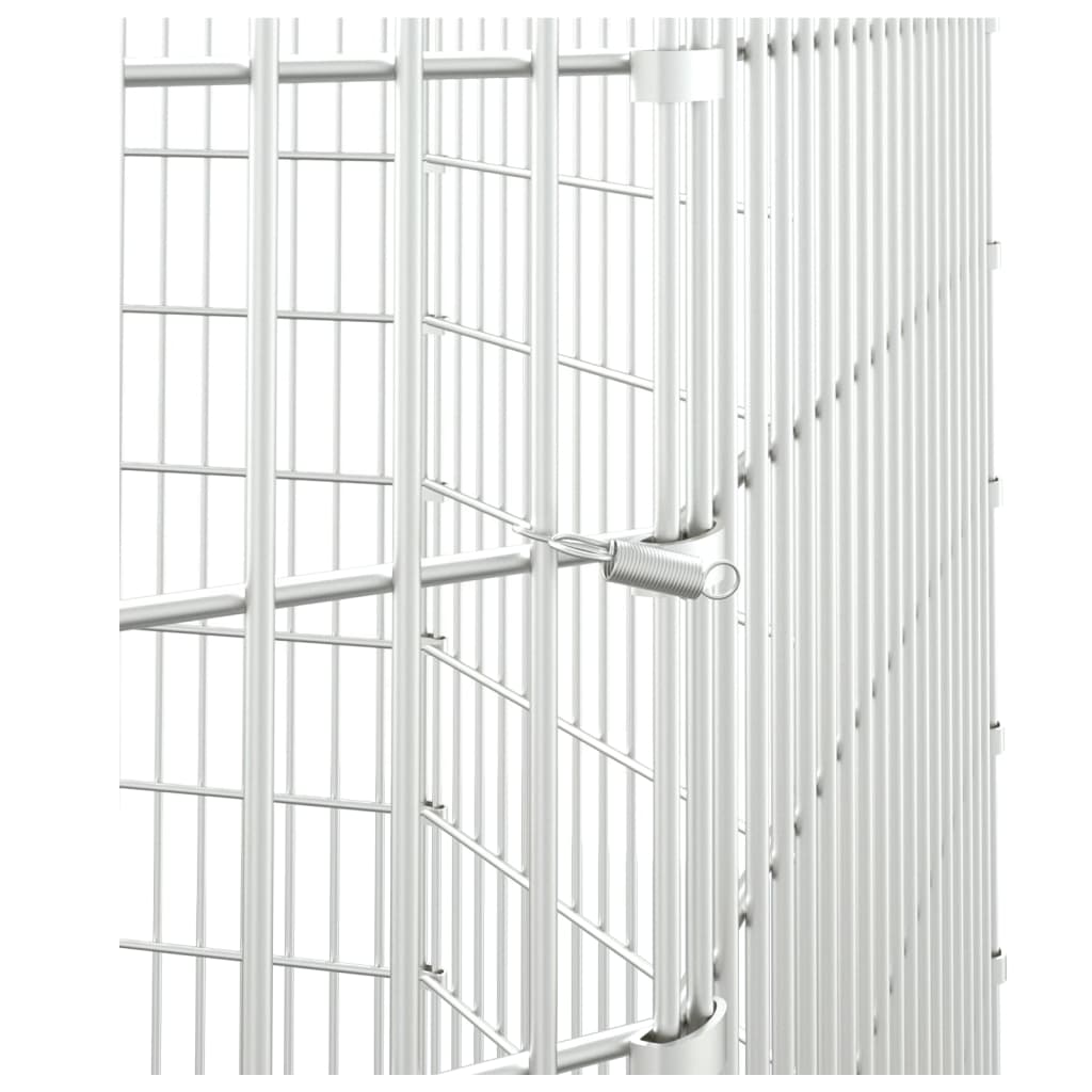 vidaXL Adăpost pentru animale cu 8 panouri, 54x100 cm, fier galvanizat