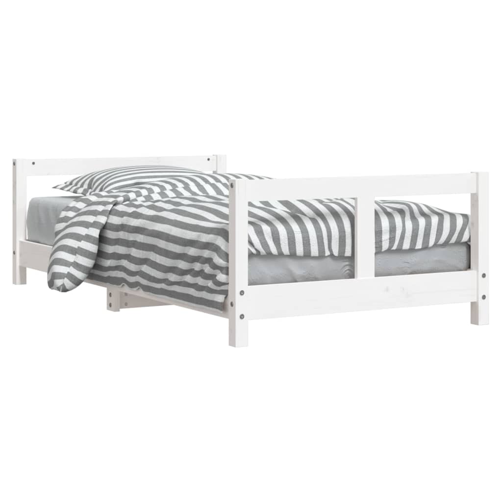 vidaXL Cadru de pat pentru copii, 80x160 cm, lemn masiv de pin