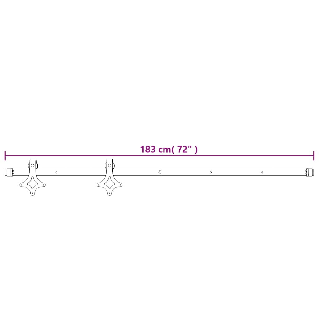 vidaXL Ușă glisantă cu set de feronerie 70x210 cm, lemn masiv de pin