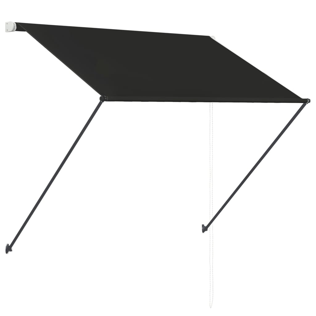 vidaXL Copertină retractabilă cu LED, antracit, 200 x 150 cm