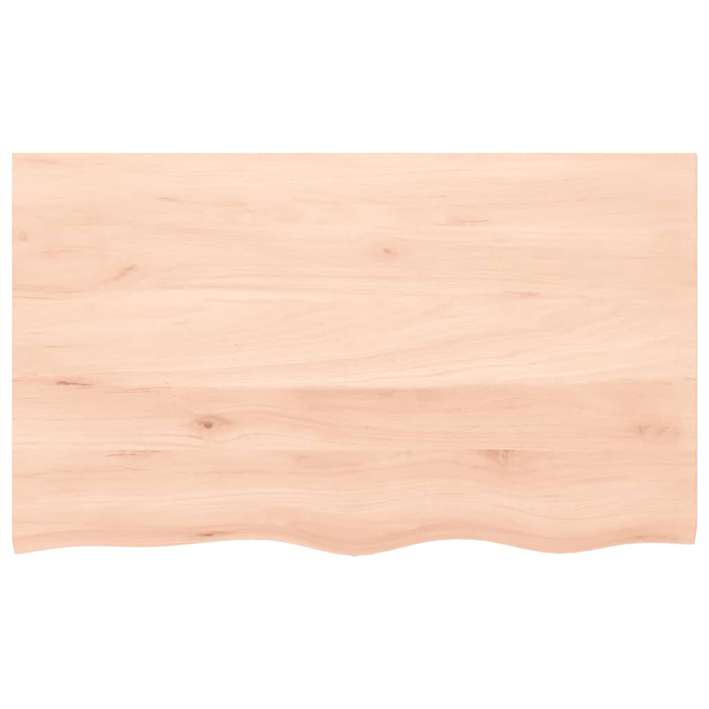 vidaXL Blat de baie, 100x60x(2-4) cm, lemn masiv netratat