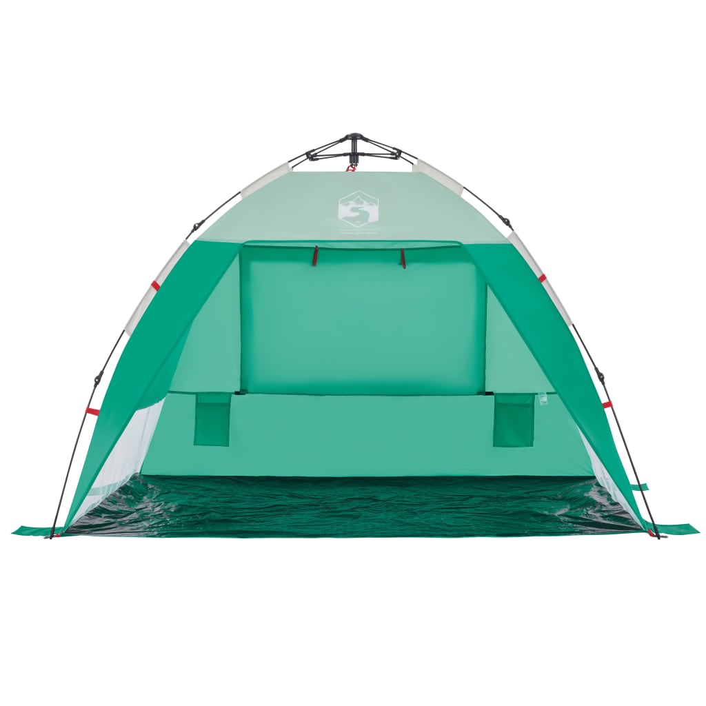 vidaXL Cort camping 2 persoane verde marin impermeabil setare rapidă