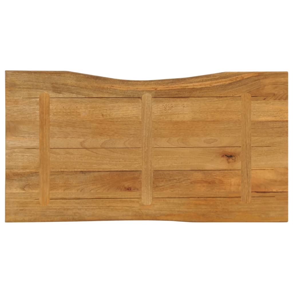 vidaXL Blat masă cu margini naturale, 120x60x2,5 cm, lemn masiv mango