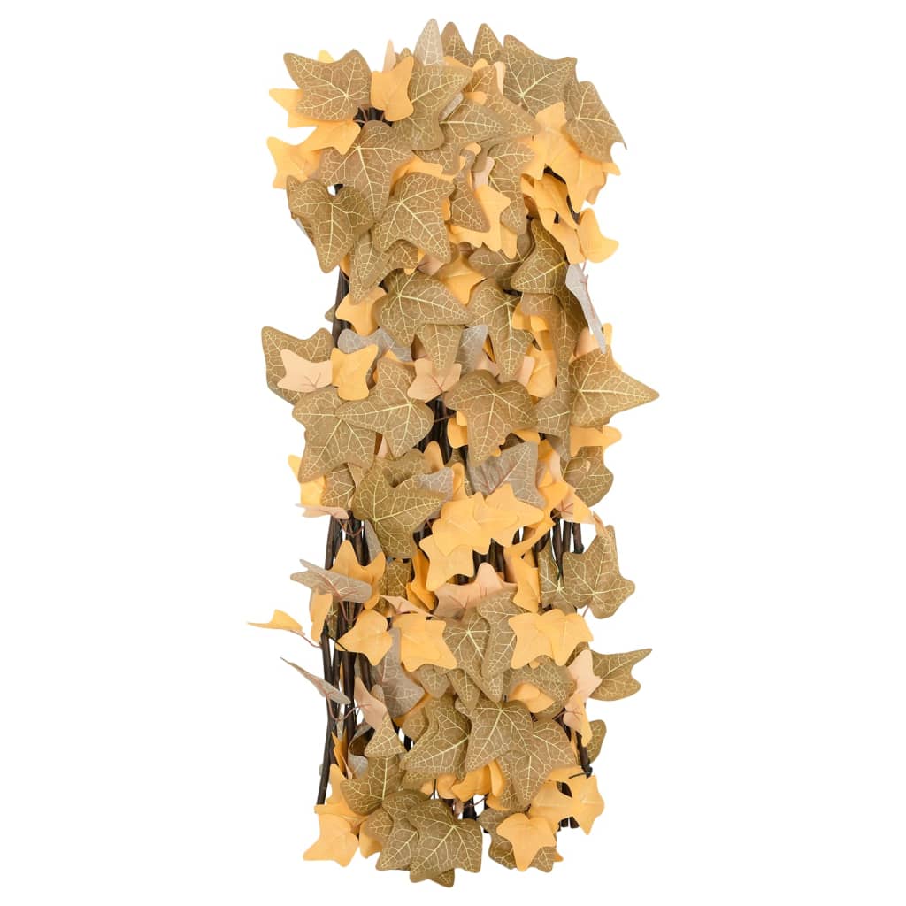 vidaXL Spalier frunze arțar false extensibil 5 buc. oranj 180x60 cm