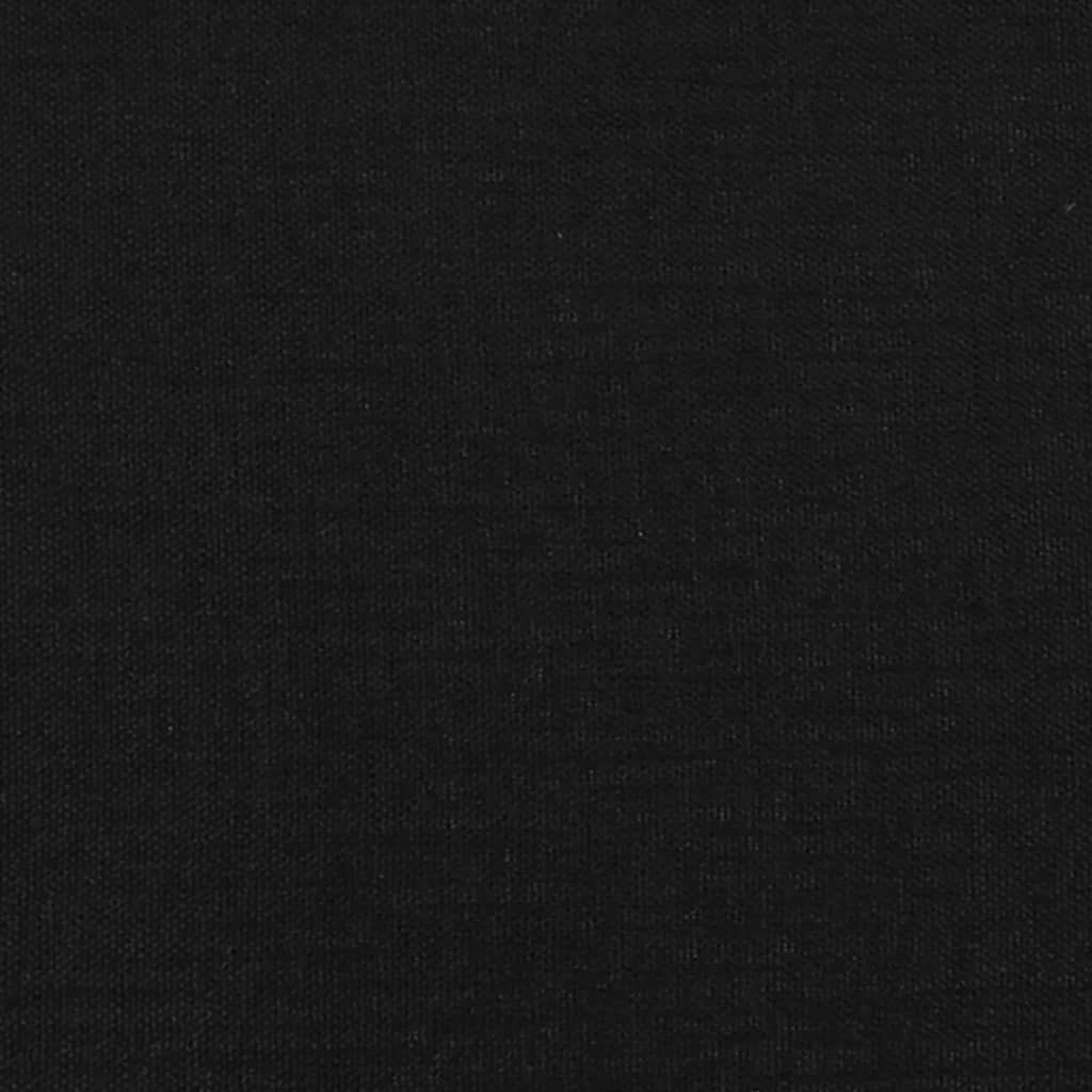 vidaXL Tăblie de pat cu aripioare negru 103x23x78/88 cm textil