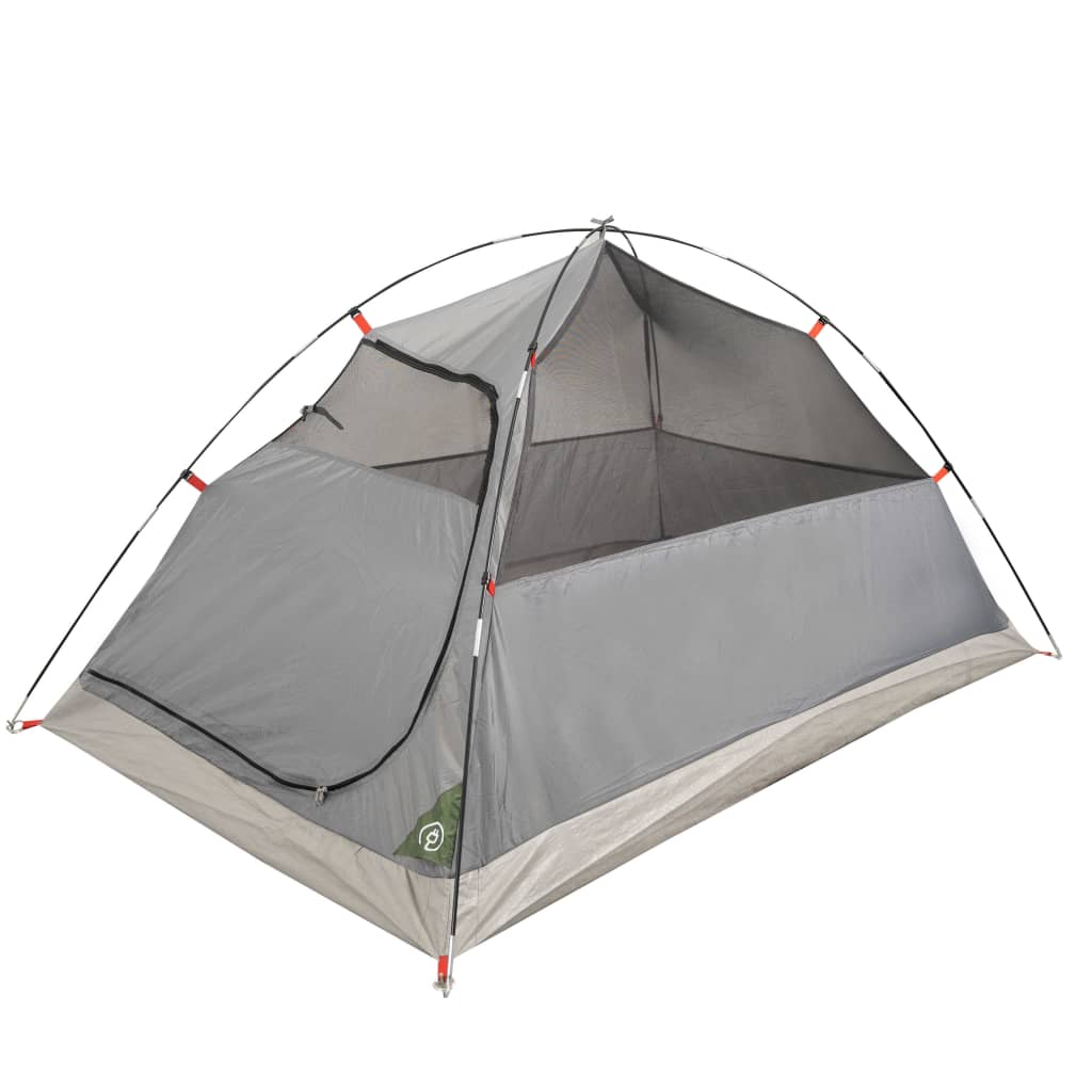 vidaXL Cort de camping cupolă pentru 4 persoane, verde, impermeabil