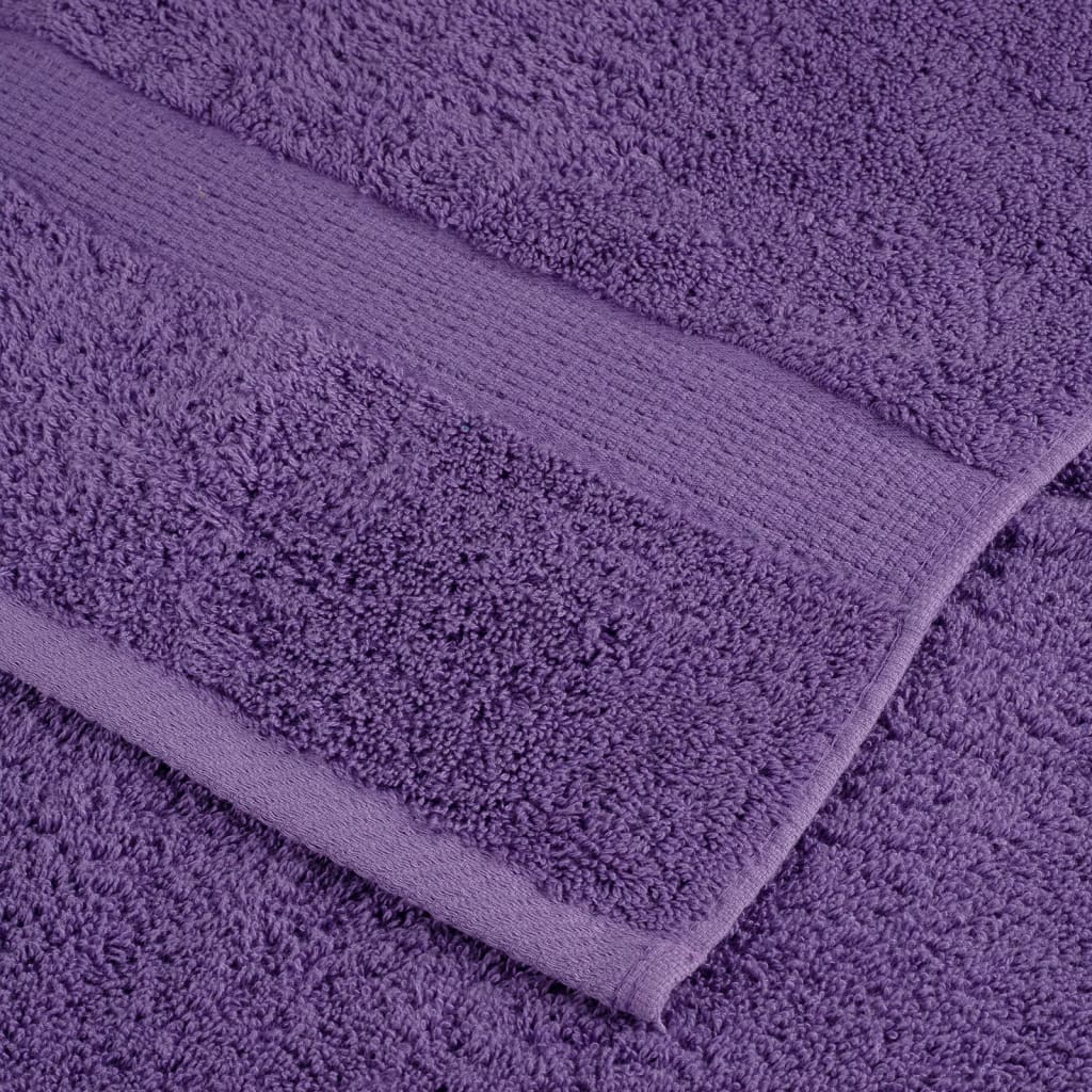 vidaXL Prosoape de mâini premium SOLUND 4 buc. violet 50x100 cm 600gsm