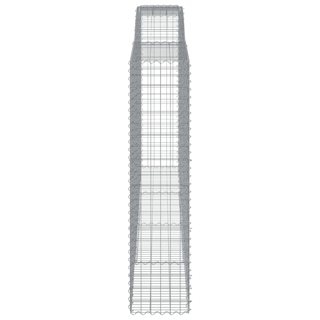 vidaXL Coșuri gabion arcuite, 9 buc 400x50x200/220 cm, fier galvanizat