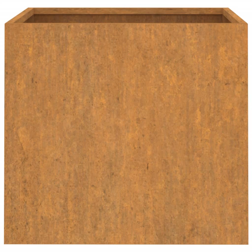 vidaXL Jardiniere, 2 buc., 49x47x46 cm, oțel corten