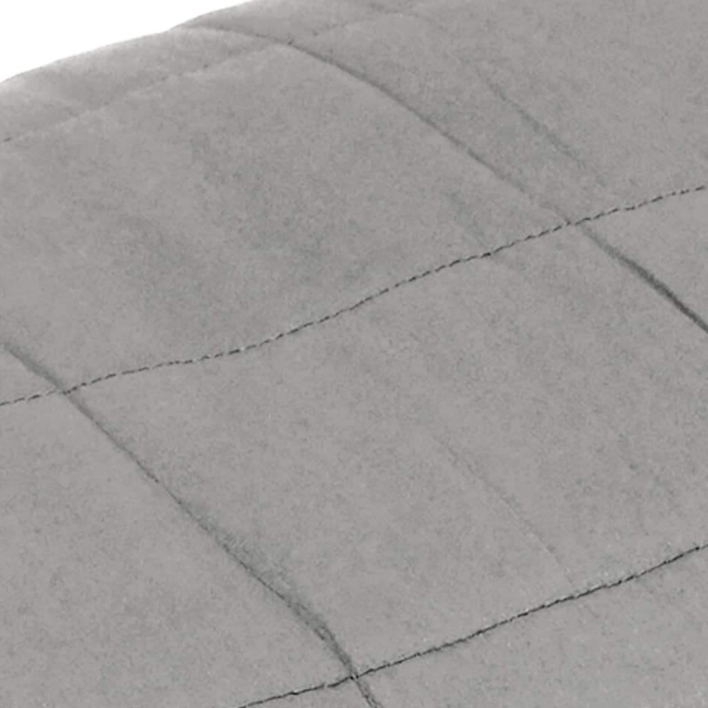 vidaXL Pătură anti-stres, gri, 200x220 cm, 13 kg, material textil