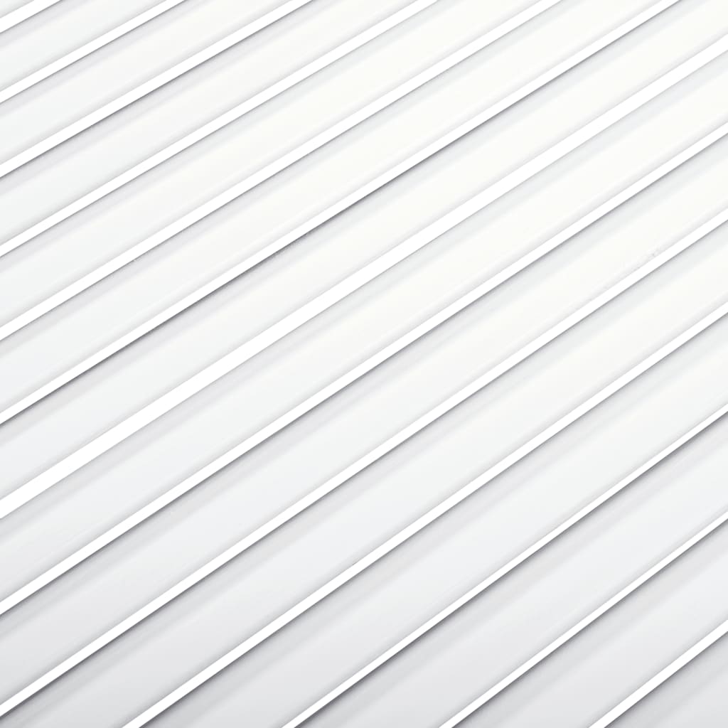 vidaXL Uși dulap design lambriu 2 buc. alb 69x49,4 cm, lemn masiv pin