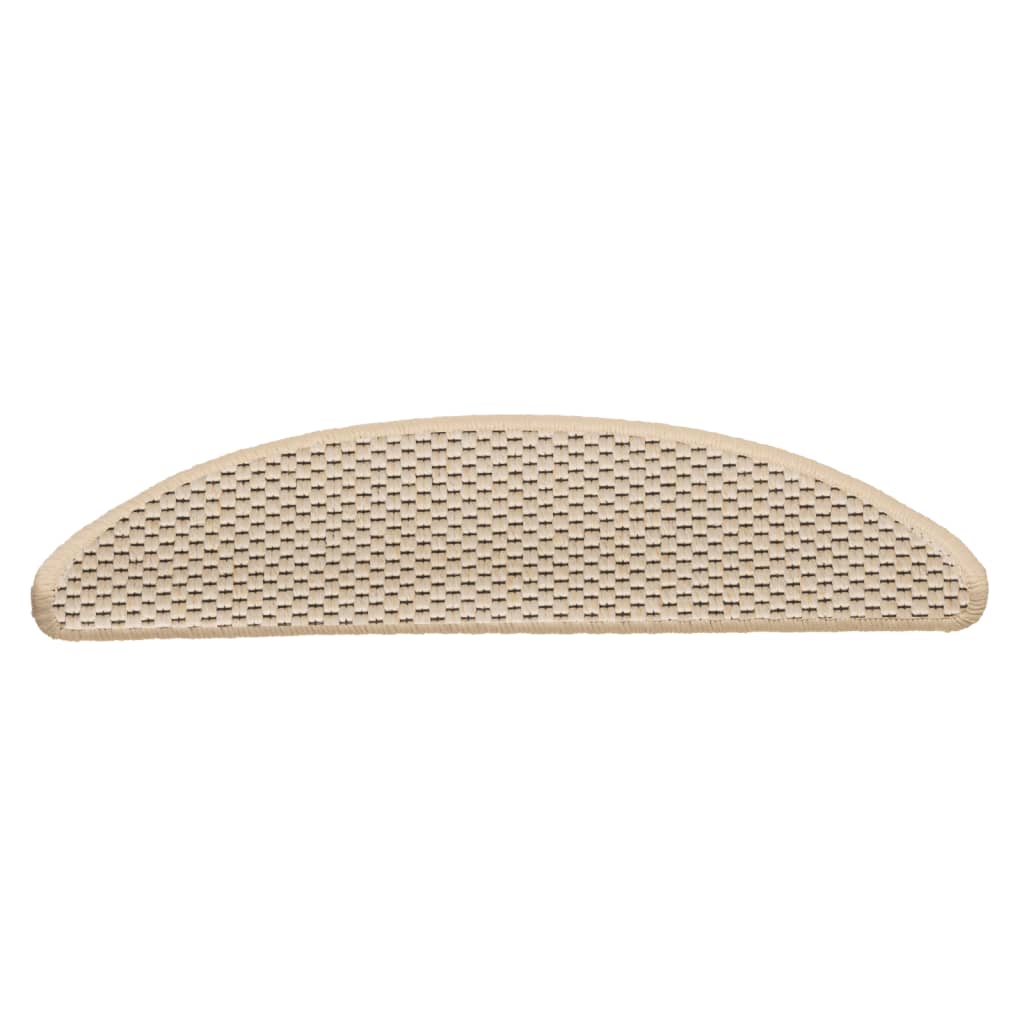 vidaXL Covorașe scări autoadezive 15 buc berber 56x17x3cm aspect sisal