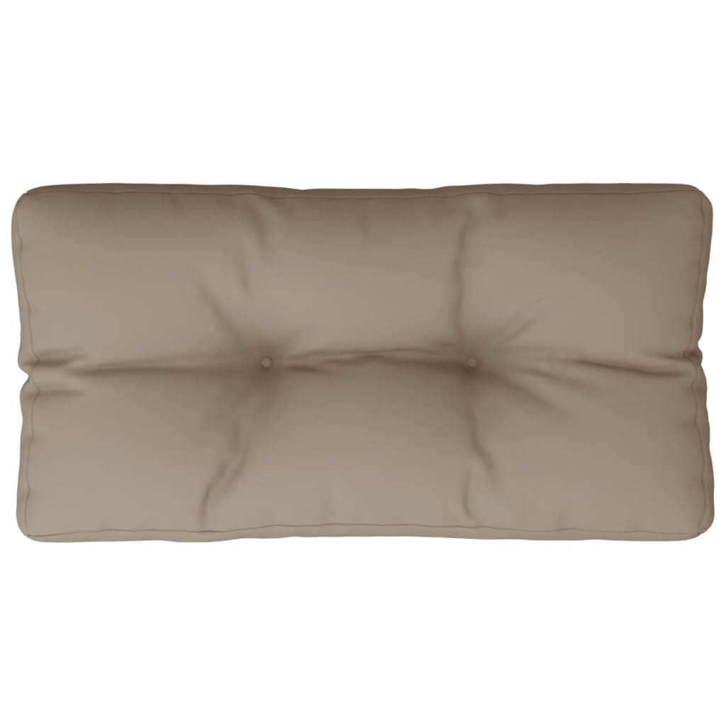 vidaXL Pernă de paleți, gri taupe, 70x40x12 cm, material textil