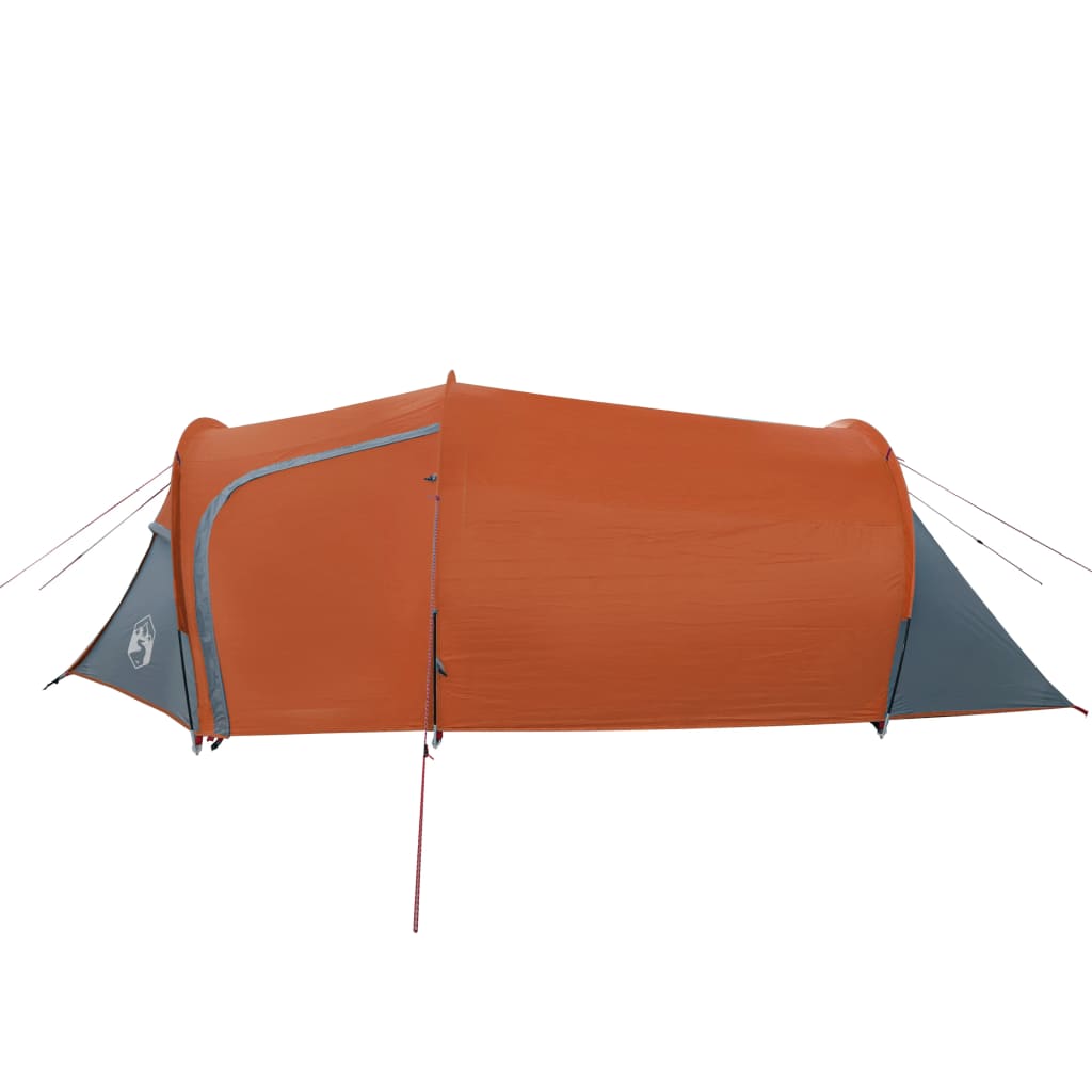 vidaXL Cort de camping tunel 2 persoane, portocaliu, impermeabil