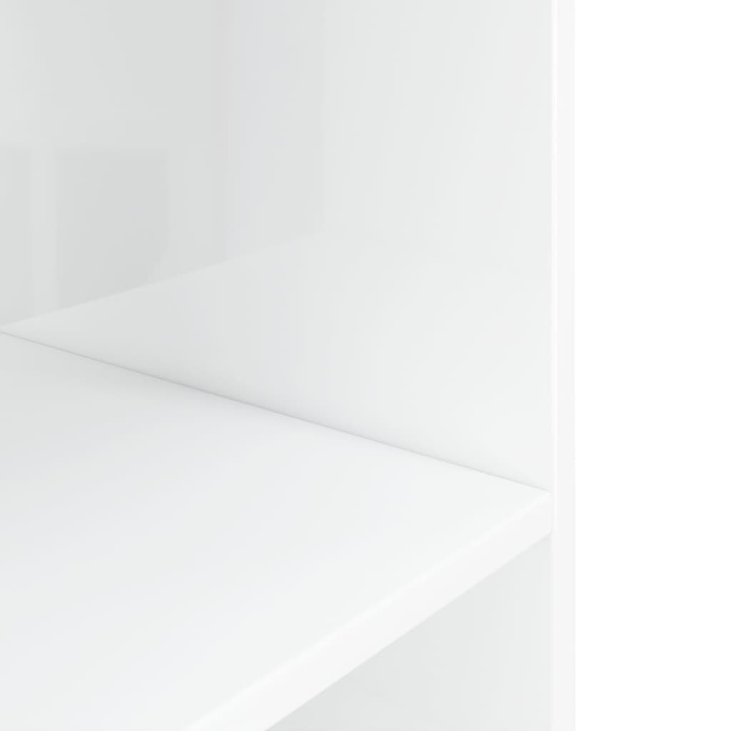 vidaXL Suport acvariu, alb extralucios, 75x36x72,5 cm, lemn prelucrat