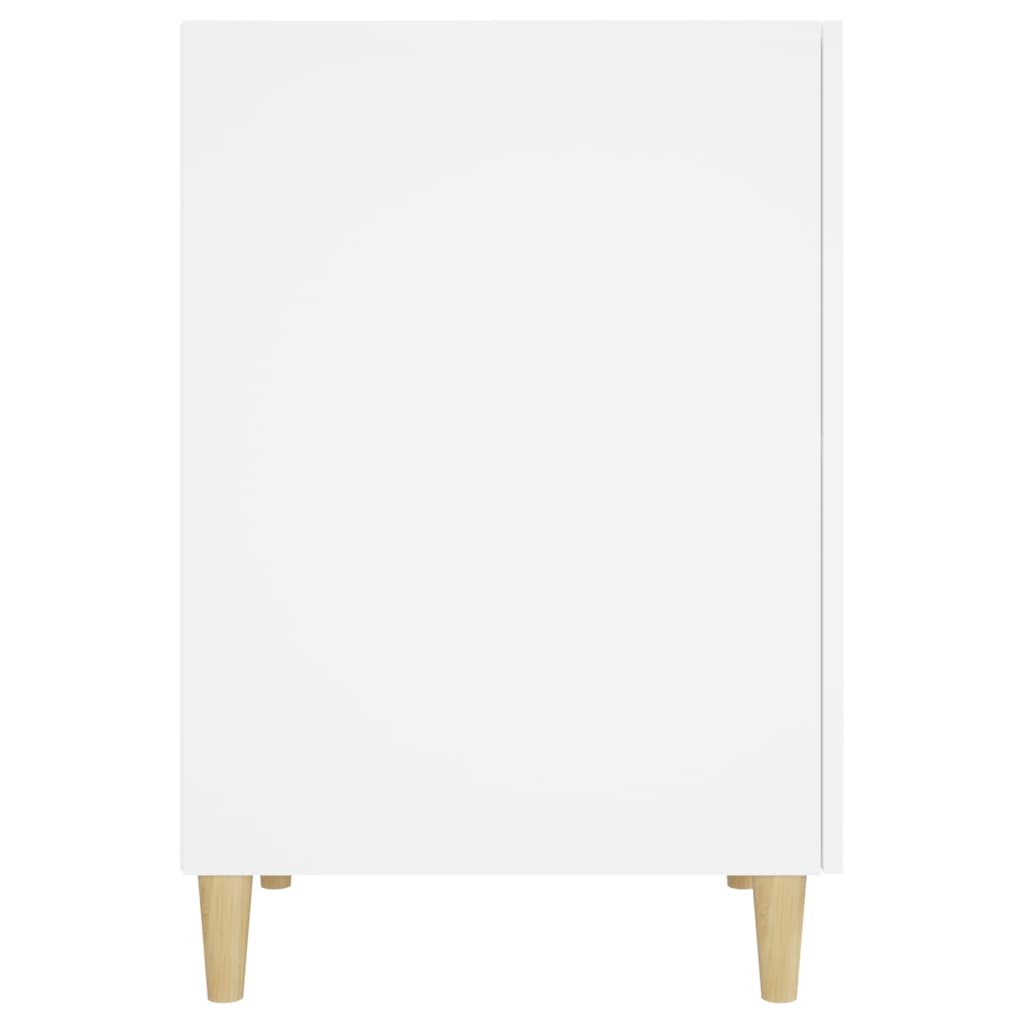 vidaXL Birou, alb, 140x50x75 cm, lemn compozit