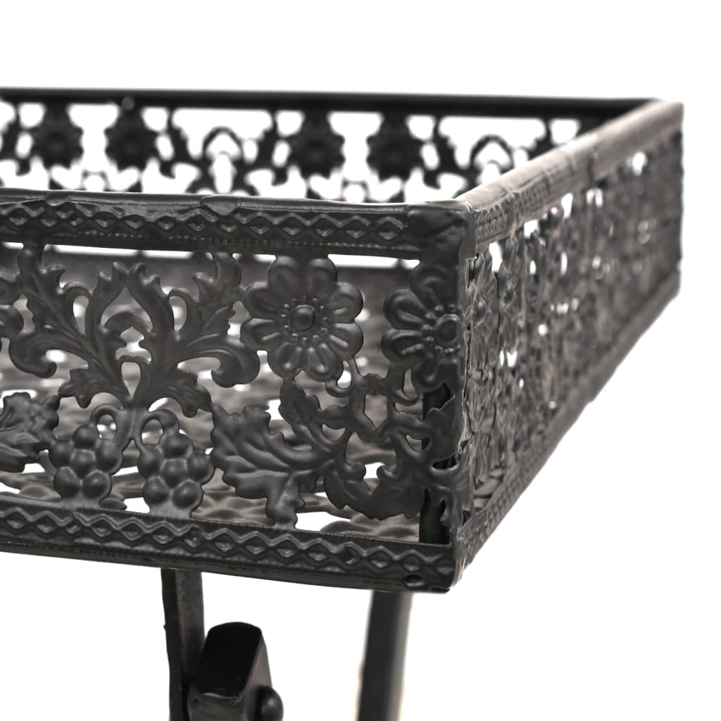 vidaXL Măsuță de ceai pliabilă stil vintage negru 58x35x72 cm metal