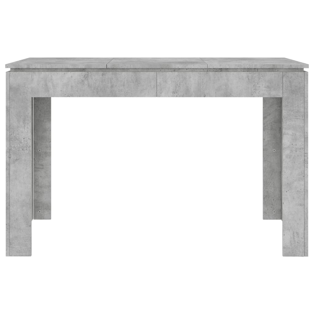 vidaXL Masă de bucătărie, gri beton, 120x60x76 cm, lemn prelucrat
