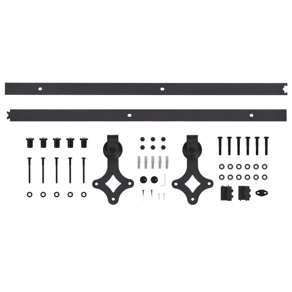 vidaXL Ușă glisantă cu set de feronerie 95x210 cm, lemn masiv de pin