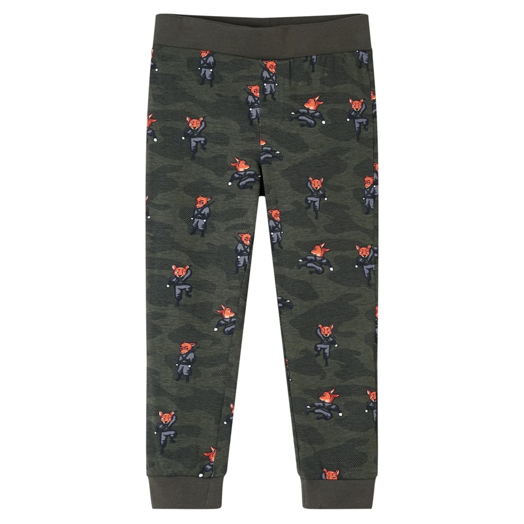 Pijamale pentru copii cu mâneci lungi ninja kaki 140